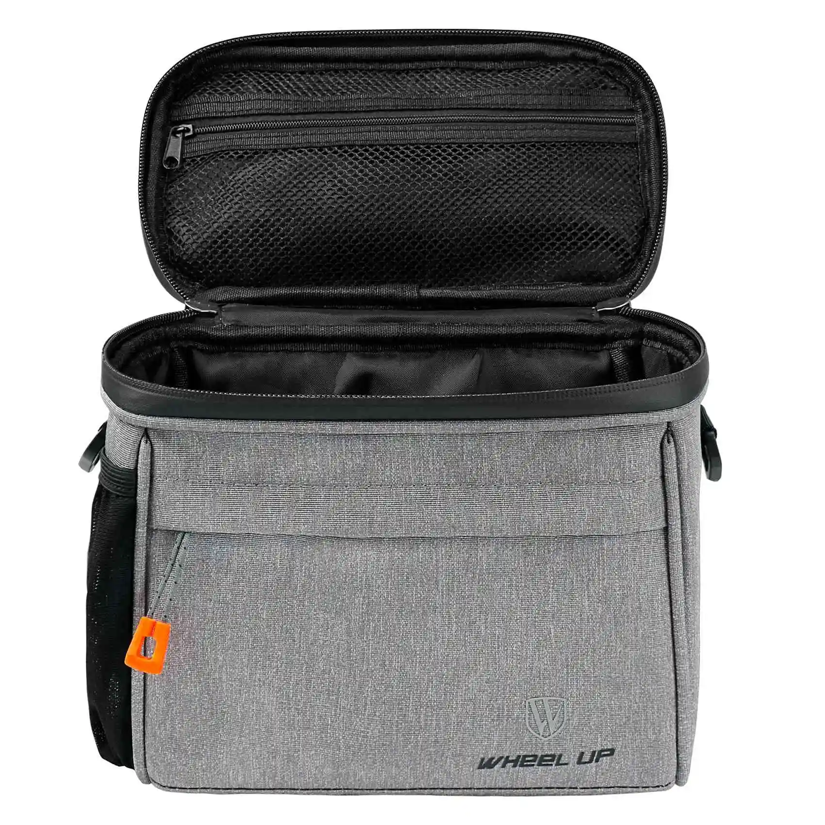 

Сумка велосипедная на колесиках, серая Водонепроницаемая передняя рама для горного и дорожного велосипеда с чехлом от дождя и держателем д...