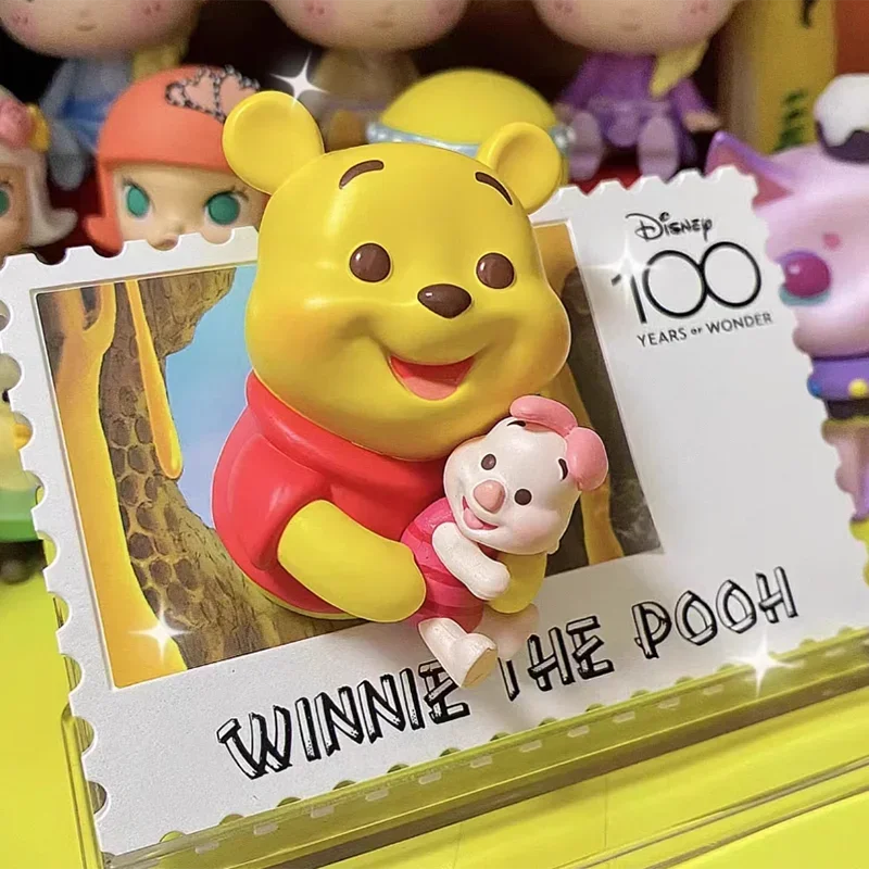 

Pre-sale Disney's 100th Anniversary Vintage Stamp Series Blind Box Refrigerator Sticker Figure Decor Gift Stitch Buzz Lightyear