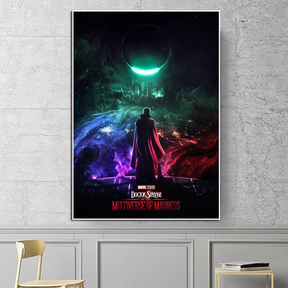 

Marvel Doctor Strange Multiverse Of Madness Artwork Cover Movie Poster Avengers Canvas Painting Wall Art Room Home Decoration