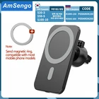 15 Вт магнитное беспроводное автомобильное зарядное устройство для iPhone 12mini 12 13 Pro Max 11 Xr Xs Быстрая зарядка беспроводное зарядное устройство Автомобильный держатель для телефона