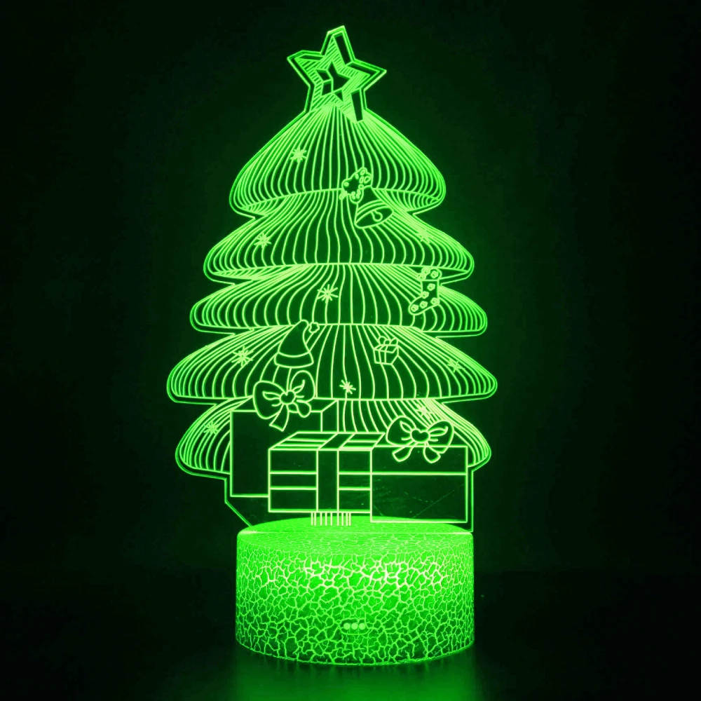 Nighdn 3D Illusion Nacht Lampe Für Kinder Weihnachts Baum Dekoration Kind Nachtlicht Für Schlafzimmer Nachttisch Lampe Weihnachts Geschenke