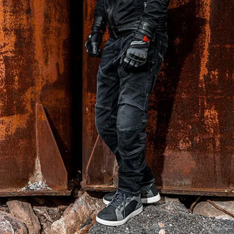 Брюки SCOYCO мужские мотоциклетные в ретро стиле дышащие джинсы для мотоциклистов