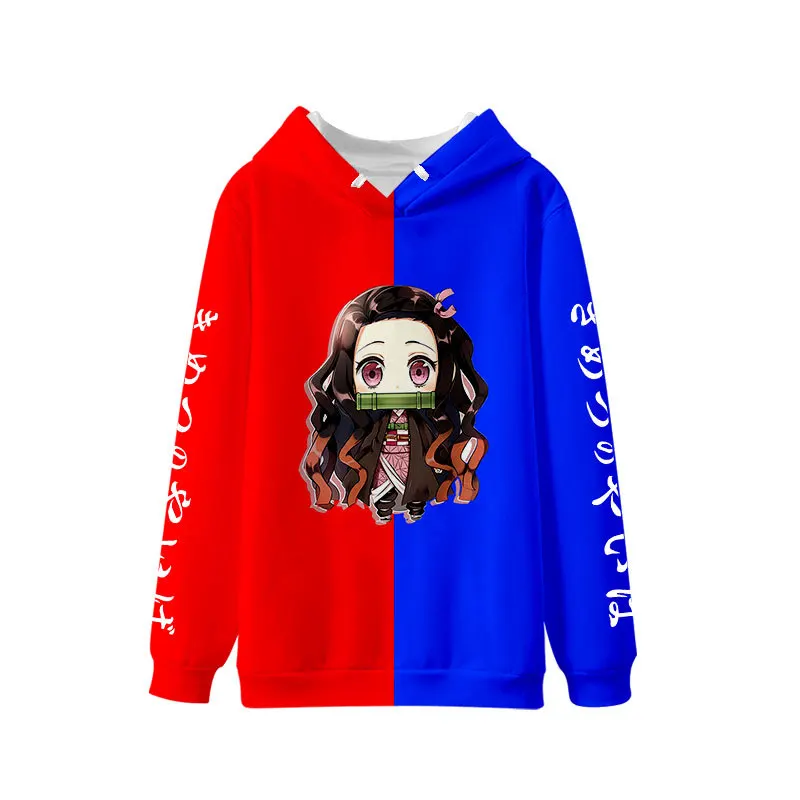 

Толстовка с капюшоном для мужчин и женщин, свитшот с рисунком аниме рассекающего демонов, худи в стиле хип-хоп, уличная одежда для взрослых и...