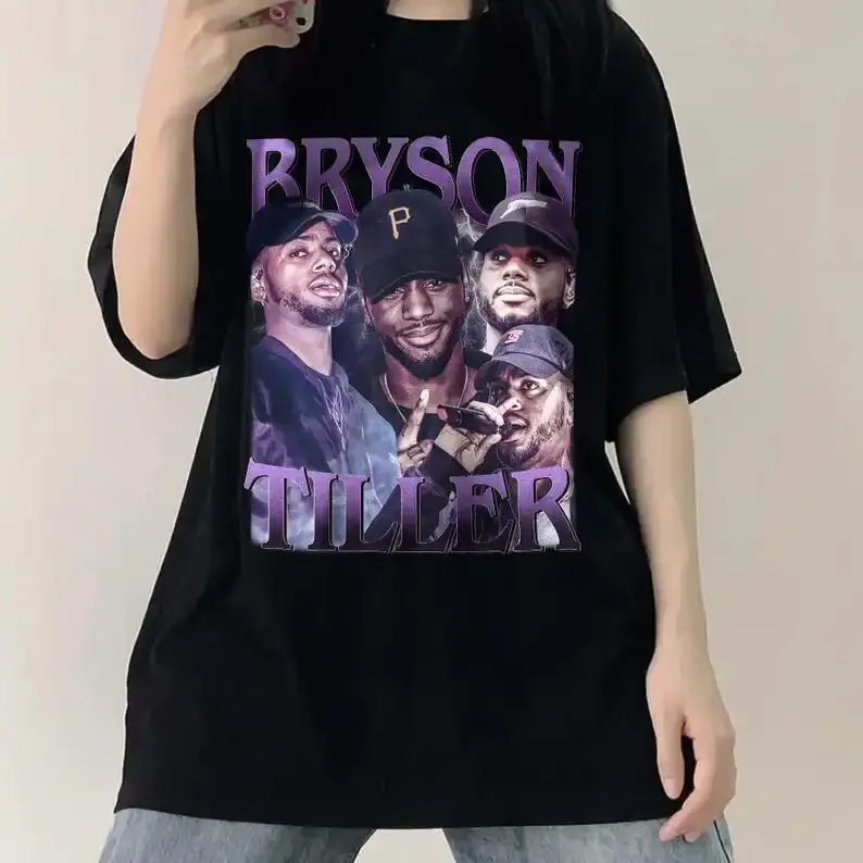 Bryson винтажная футболка Tiller Limited в подарок унисекс рубашка стиле ретро 90-х Y2k