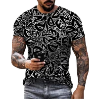 2022 new summer 3d t shirt men clothing breathable skulldeath short sleeve fashion o neck street wear cool customizable