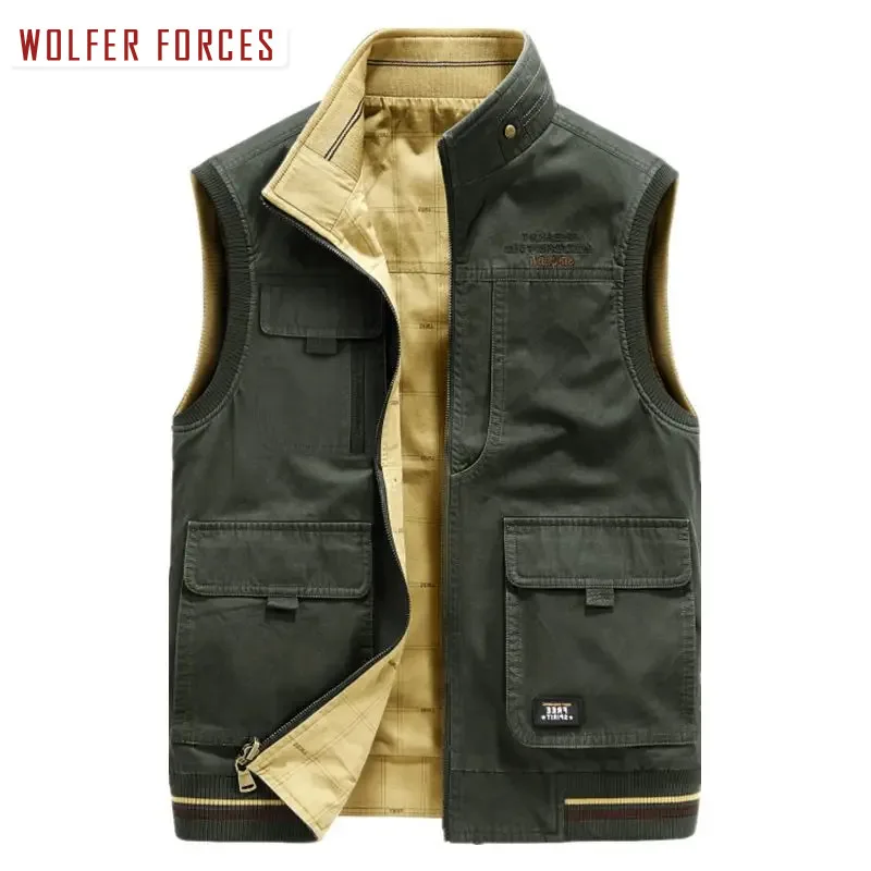 Тактическая куртка мужская рабочая одежда жилет с карманами на молнии репортер