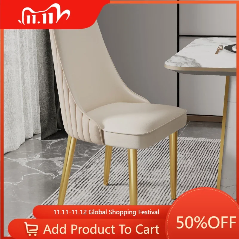 

Office Nordic Dining Chairs Kitchen Outdoor Ergonomic Living Room Dining Chairs Modern Accent Vanity Sillas Home Furniture