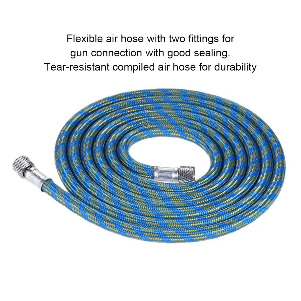 

Air Brush Hose Replacement Portable Flexible 1 8 Inch Converter Braided Tube Airbrush Accessories Replacing Parts