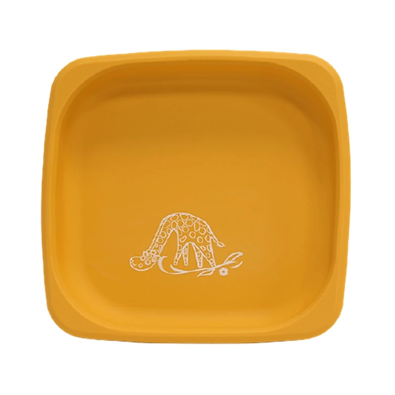 

Food Grade Silicone Square Plate Silicone Children's Plate Multi-Purpose Plate Suction Plate