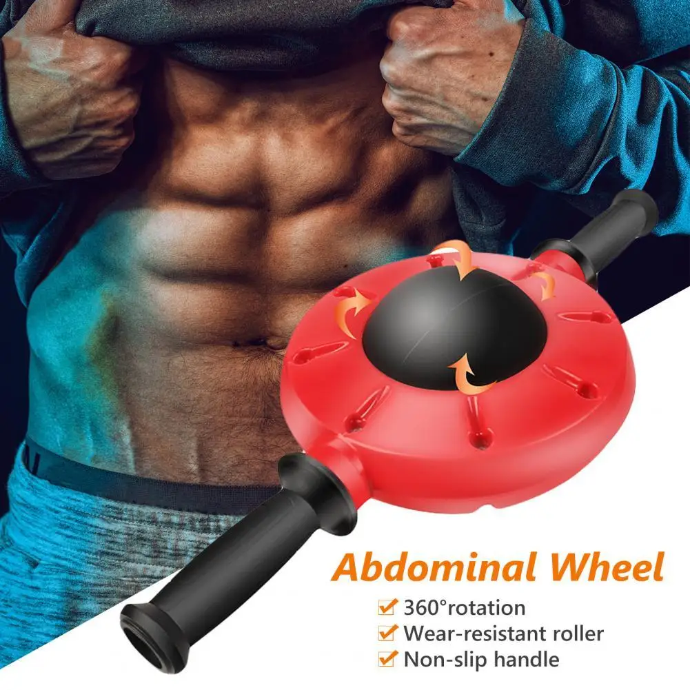 

Abdominal Wheel 360 Degree Rotation Detachable No Noise Core Strength Training Abdominal Roller for Gym