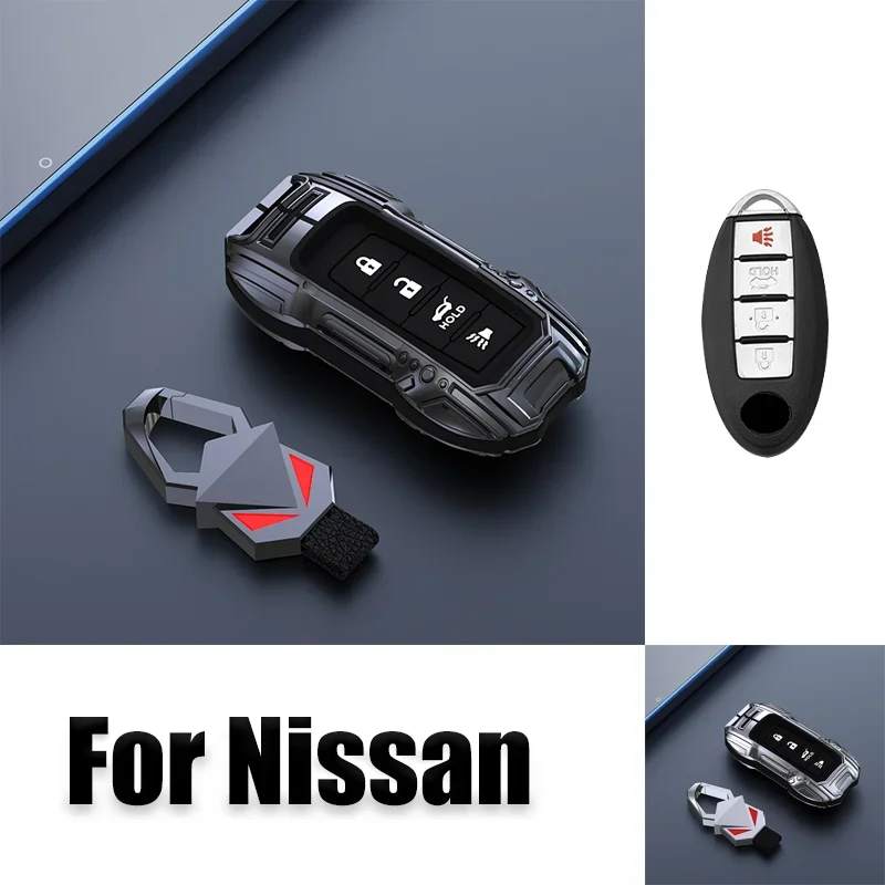 Силиконовая Автомобильная сумка из цинкового сплава для Nissan Titan Rogue Qashqai Leaf Cube Quest