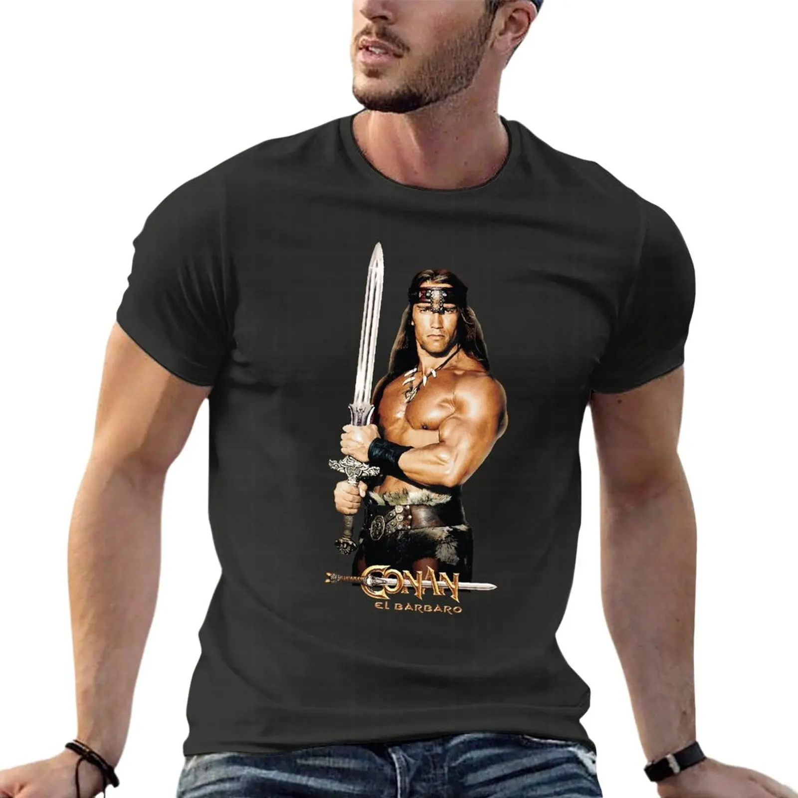 

Conan The Barbarian Oversized T Shirt Brand Mens Clothing 100% Cotton Streetwear Plus Size Tops Tee