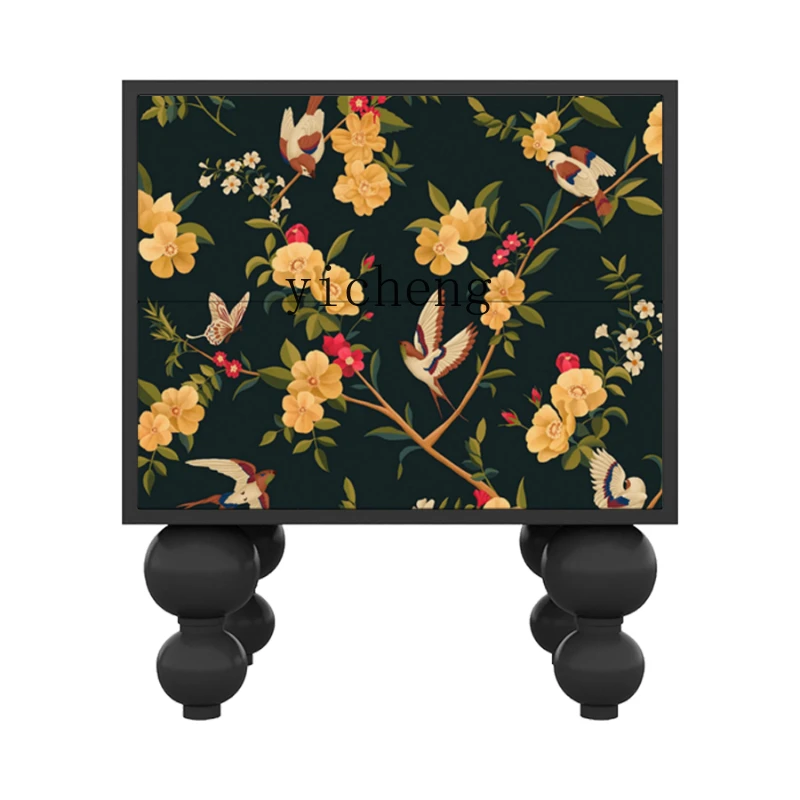 Домашний шкаф ZC для спальни деревянный окрашенный прикроватный столик настенный