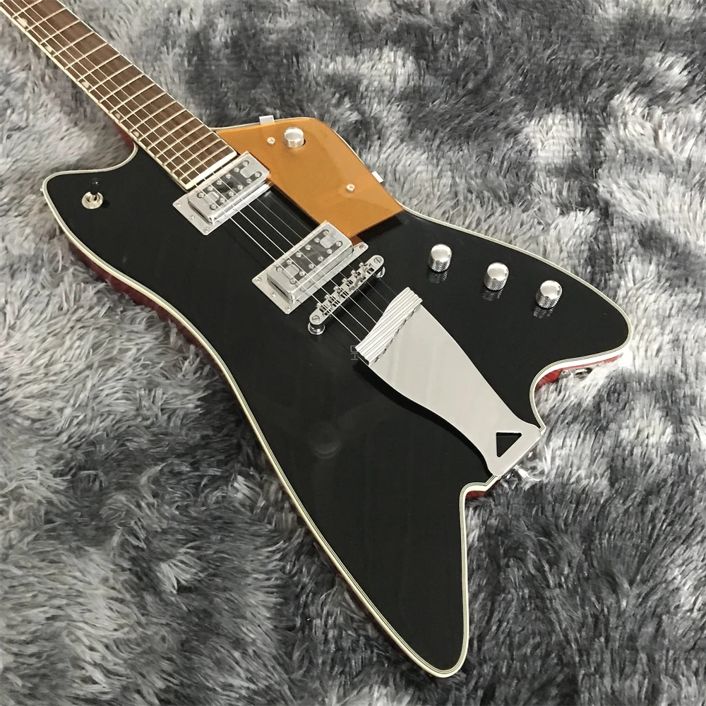 High-quality custom small grid Swiss electric guitar Mini jazz JAZZ HH pickup mahogany body