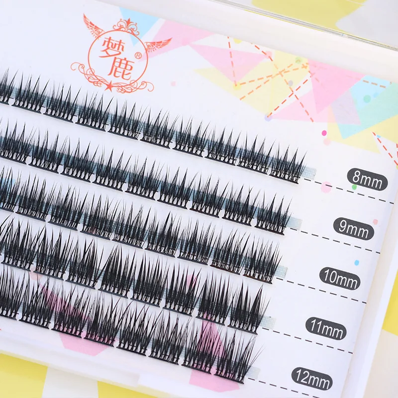 

dream deer 8D False Eyelashes Female Natural Thick New Cluster Eyelashes 8-12mm Mixed Cluster Lashes Can Be Cut Eye Lashes