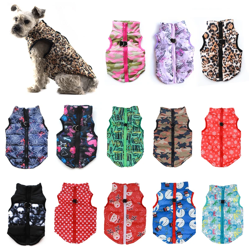 

Winter Warm Dog Clothes for Small Dogs Pet Clothing Puppy Outfit Windproof Dog Jacket Chihuahua French Bulldog Coat Yorkies Vest