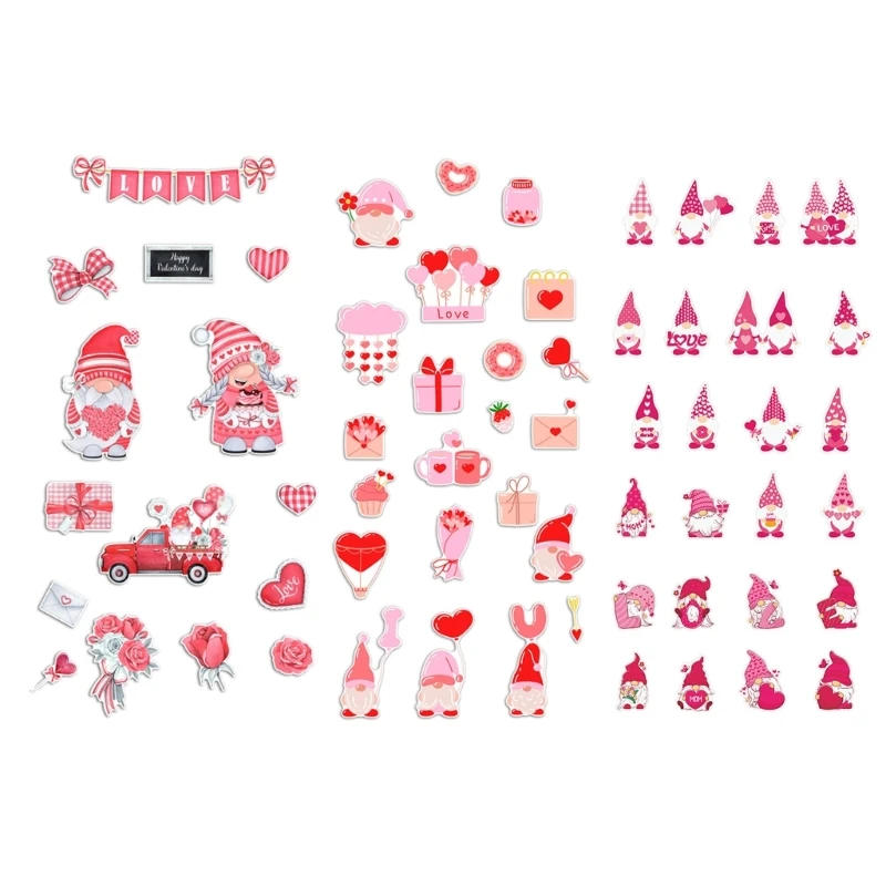 

K1MF Decorative Fridge Magnet Valentines Gnome Refrigerator Magnets Message Stickers