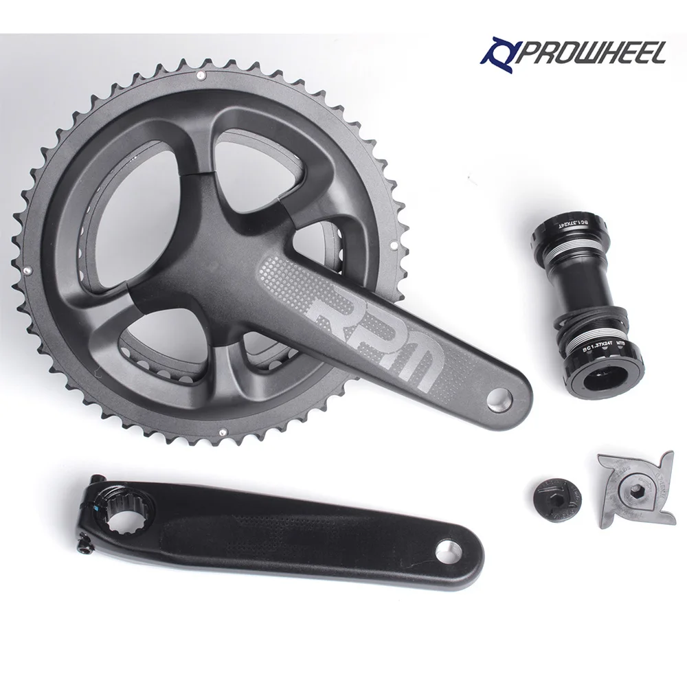 Prowheel 11S 165MM/170MM/172.5MM/175MM 104BCD 34-50T/36-52T/39-53T Aluminum Alloy Road Bike Crankset with Bottom Bracket Bolts