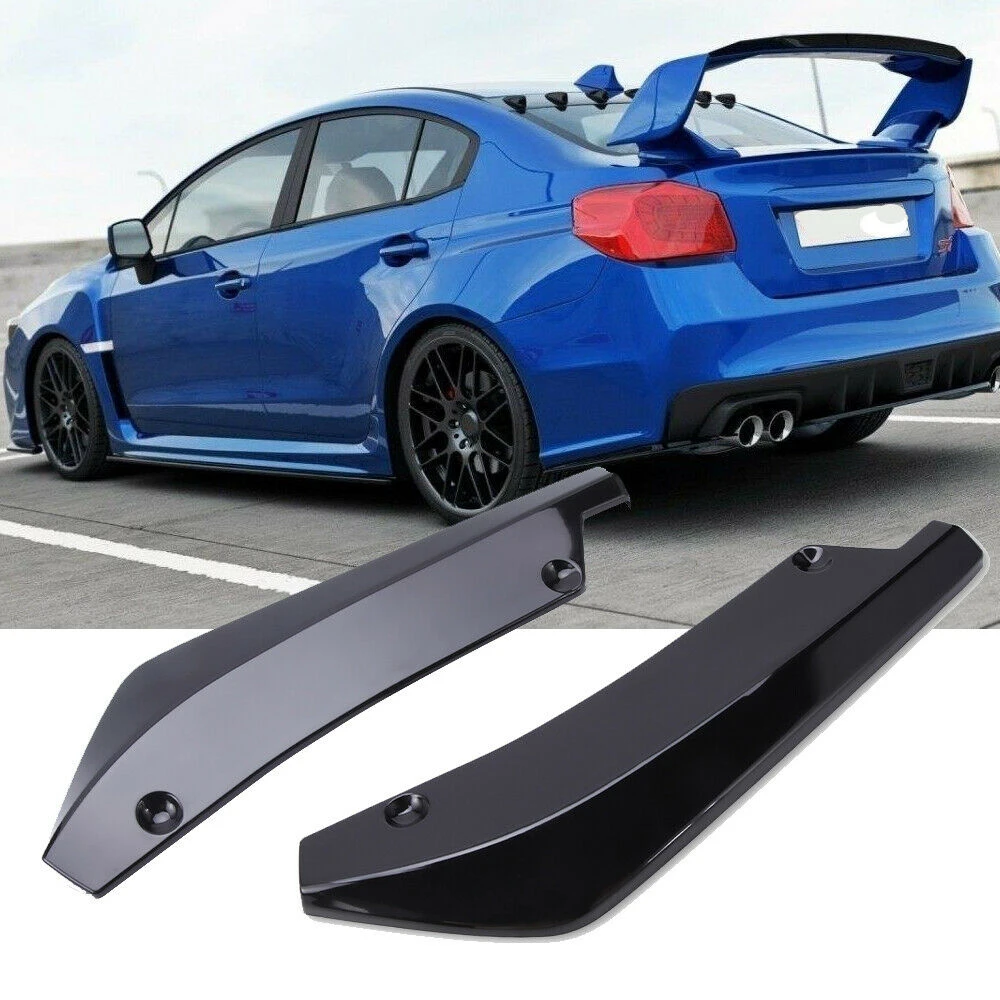 

2pcs Rear Bumper Splitter Lip Universal For Subaru WRX STI Impreza Side Spoiler Canards Diffuser Sticker Trim Car Accessories