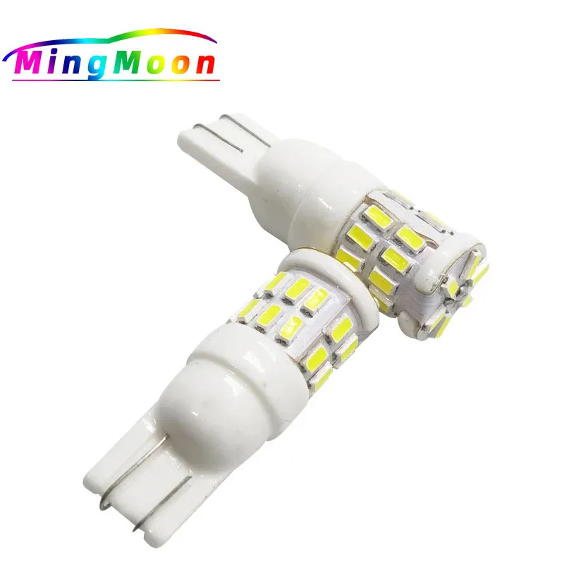 

500 шт., светодиодные лампы T10 3014 30SMD W5W 194 168, керамические автомобильные внутренние фары, клиновидная лампа для двери, боковая лампа для чтения, автомобильная белая лампа 12 В