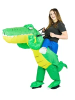 jyzcos inflatable crocodile costume adult ride on cosplay alligator night stage fancy dress