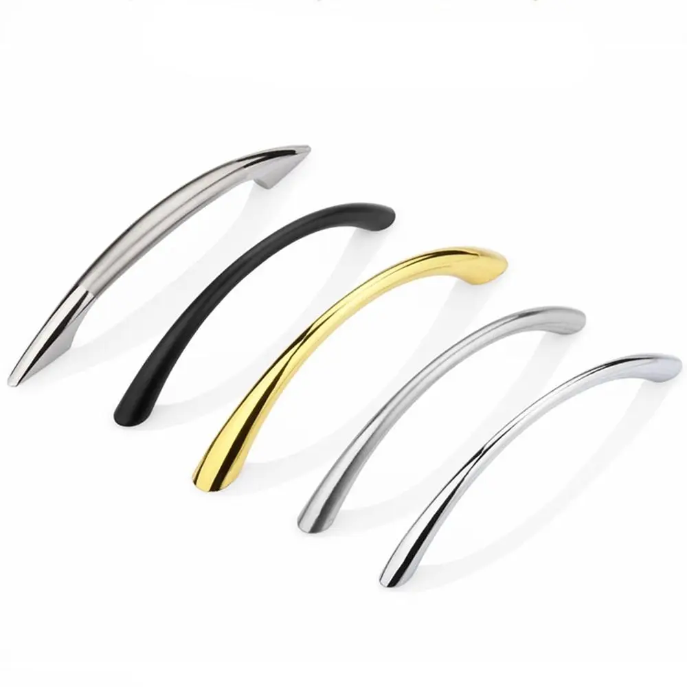 Модные изогнутые ручки из цинкового сплава многофункциональные для мебели шкафа