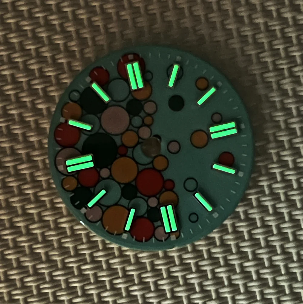 NH35 dial enamel custom dial color bubble mechanical surface DIY assembly case pointer custom case NH36 watch accessories