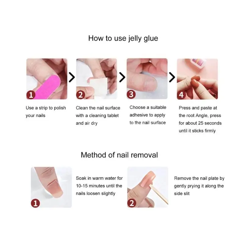 120 накладных ногтей накладные ногти французские кончики полное покрытие