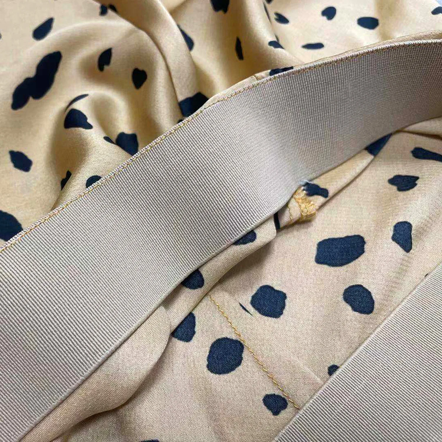 Женская трапециевидная юбка с оборками и завышенной талией 2022 женские