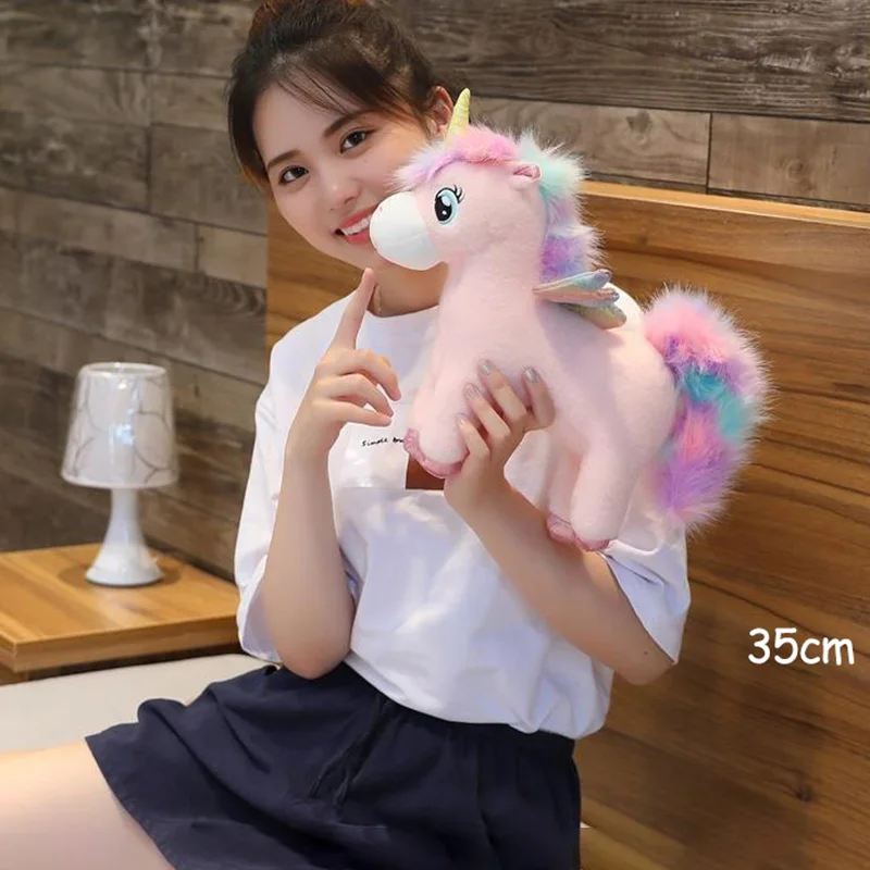 Плюшевая игрушка единорог с крыльями