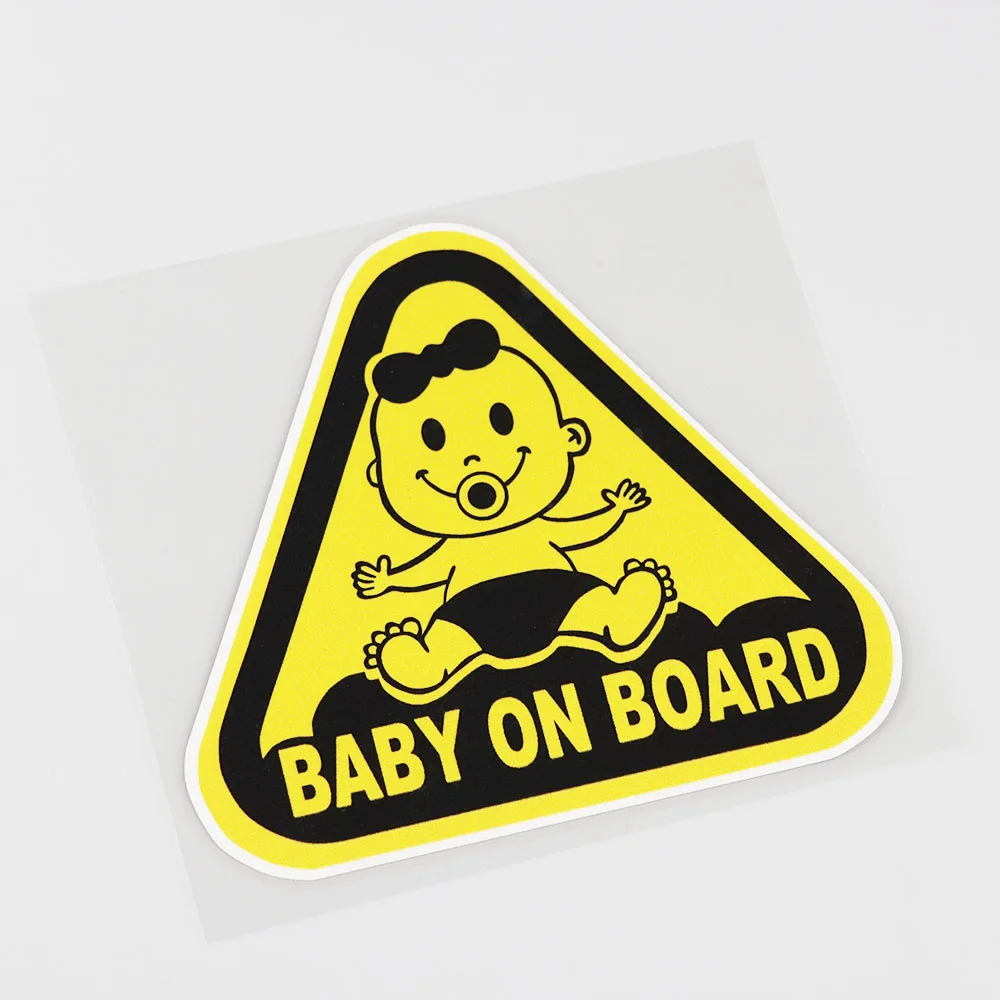 

Индивидуальная индивидуальная наклейка на автомобиль для малышей на борту, треугольная наклейка из ПВХ, 14, 3 х13 см