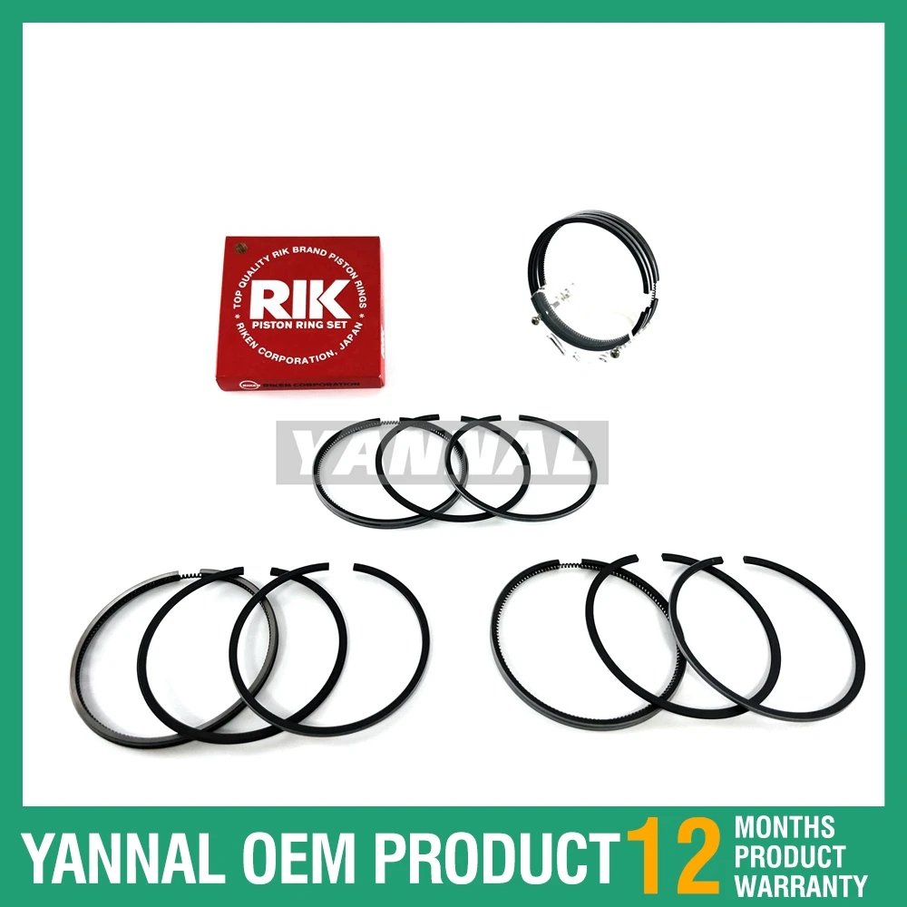 Для Yanmar 4JH2-TE 4JH2 4JH2-T Набор поршневых колец подходит для деталей двигателя морской