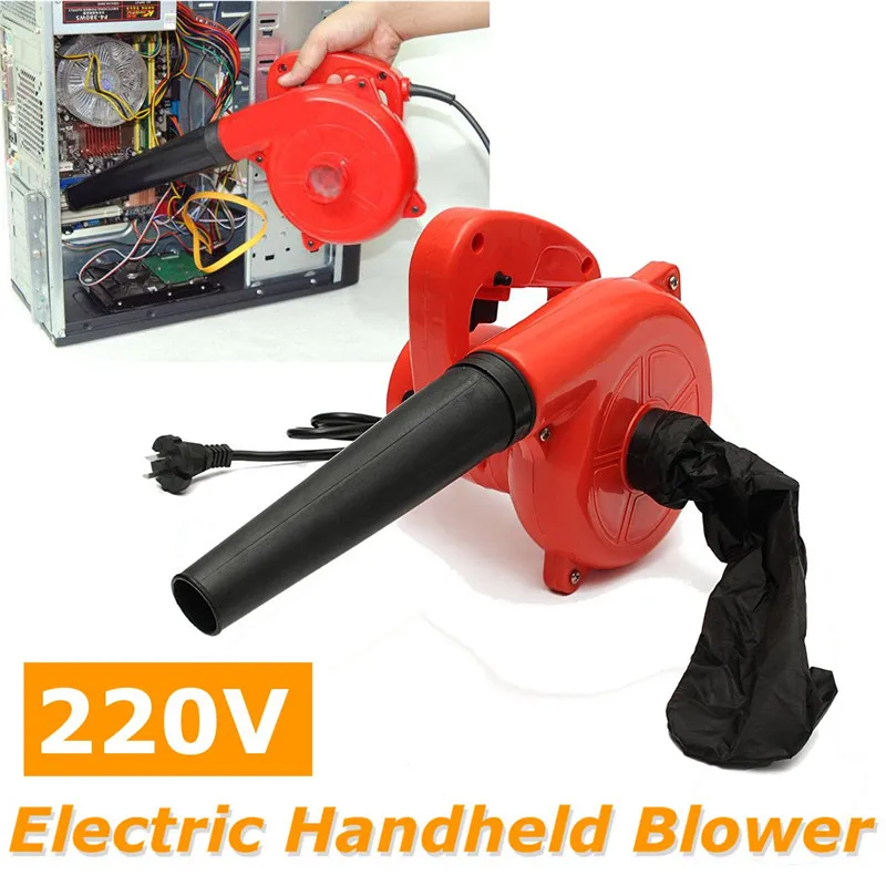 

220V 600W Electric Air Blower Portable Handheld Dust Collector Car Garden Studio Leaf Blowing Remover Fan Spray Vacuum Cleaner