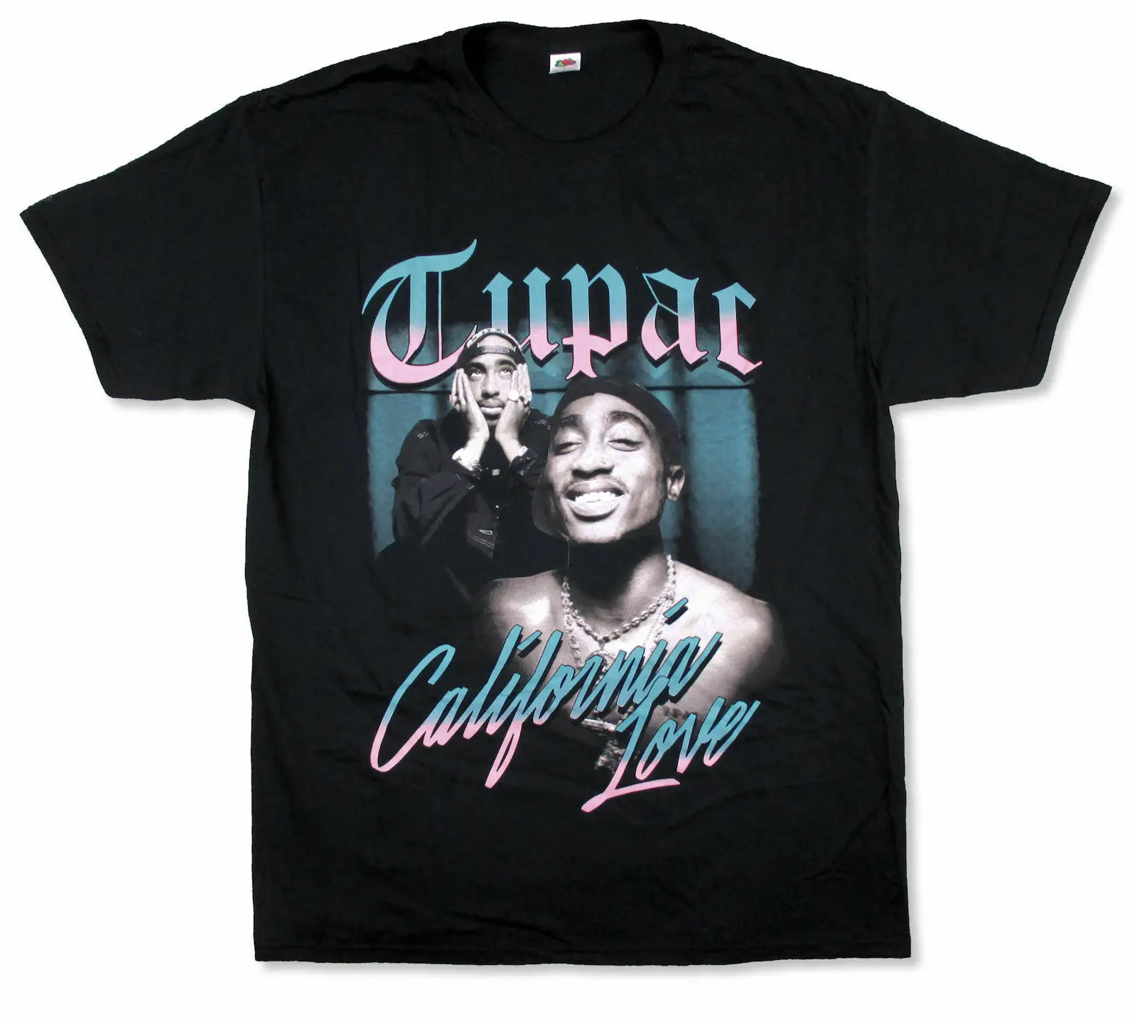 

Tupac California Love Black T-Shirt NEW