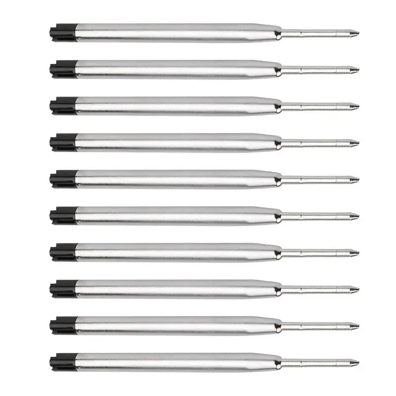 

Black Rollerball Pen Refills 3.8in Black Ink Pen Refills Metal Refill Pack Of 10 3.8in Refill Ballpoint Black Ink Refills 0.5mm