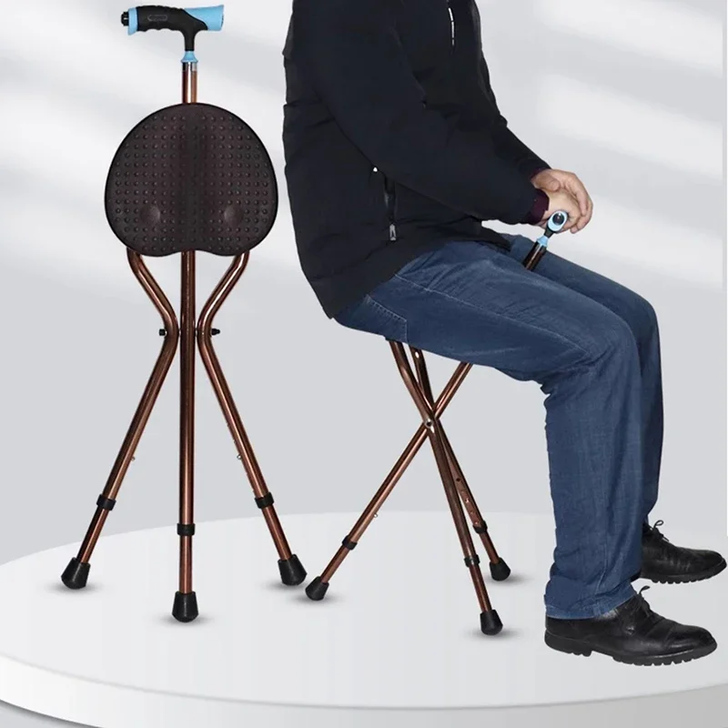 Сверхлегкий складной стул прогулочная палка туристический для пожилых людей