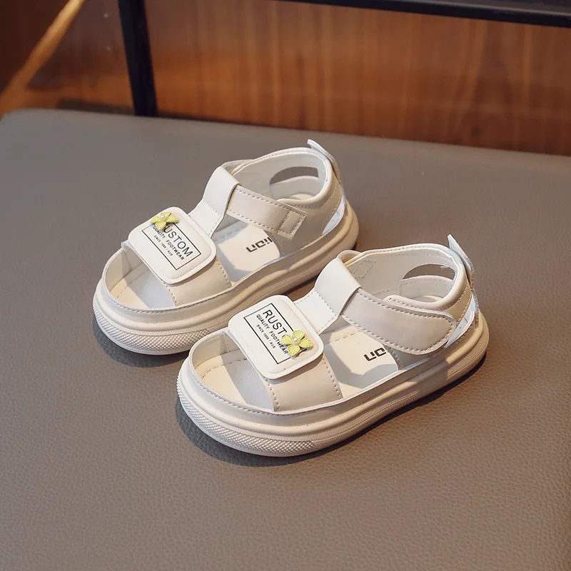 

Size 23-34 Sandals for Toddlers Cute Flower Children Anti-kikc Sandals Casual Shoes for Kids Girls breathable Soft soled Sandals