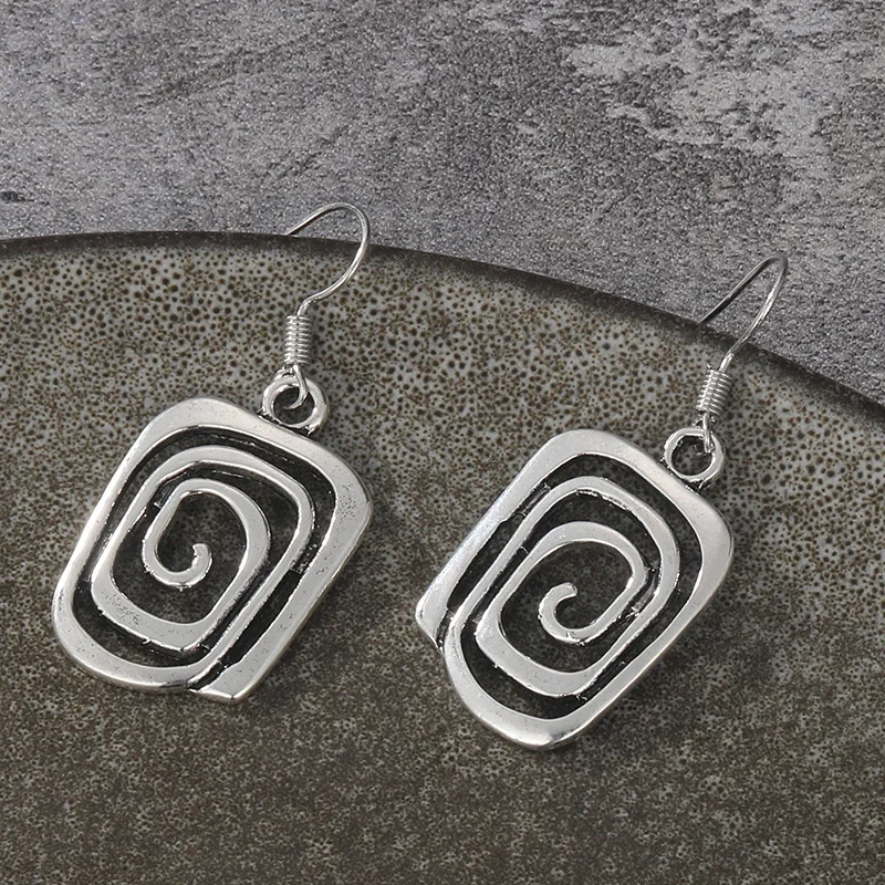 Металлические висячие серьги ZHIXUN