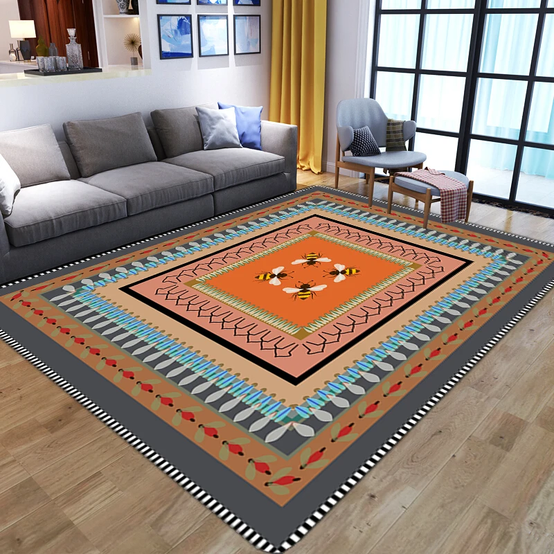 

Креативные 3D ковры из пчелы для дома, гостиной, спальни, противоскользящий ковер, ванная комната, большие коврики, прикроватная тумба, детск...