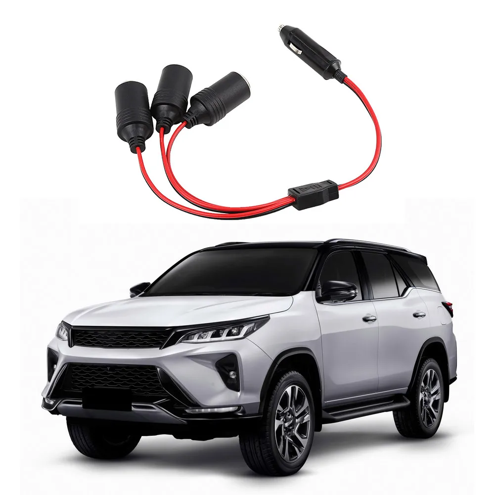 

Автомобильное зарядное устройство для прикуривателя, автомобильный разветвитель, инструменты, адаптер от 1 до 3 направлений, черный, легкий,...