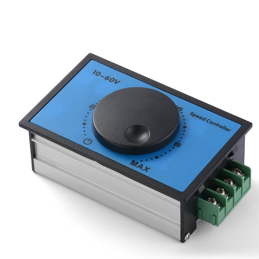 

DC 10-60V 20A PWM Motor Speed Controller Regulator Adjustable Variable Speed Reversible Control Potentiometer Switch DC 12V 24V