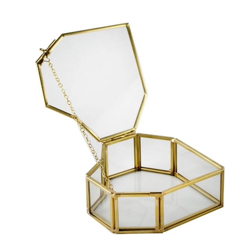 

Стеклянная шкатулка для ювелирных украшений в европейском ретро-стиле