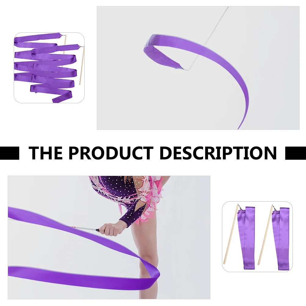 

4 Pcs Gymnastics Ribbon Performance Wedding Balloons Decorations Kids Suits Streamer