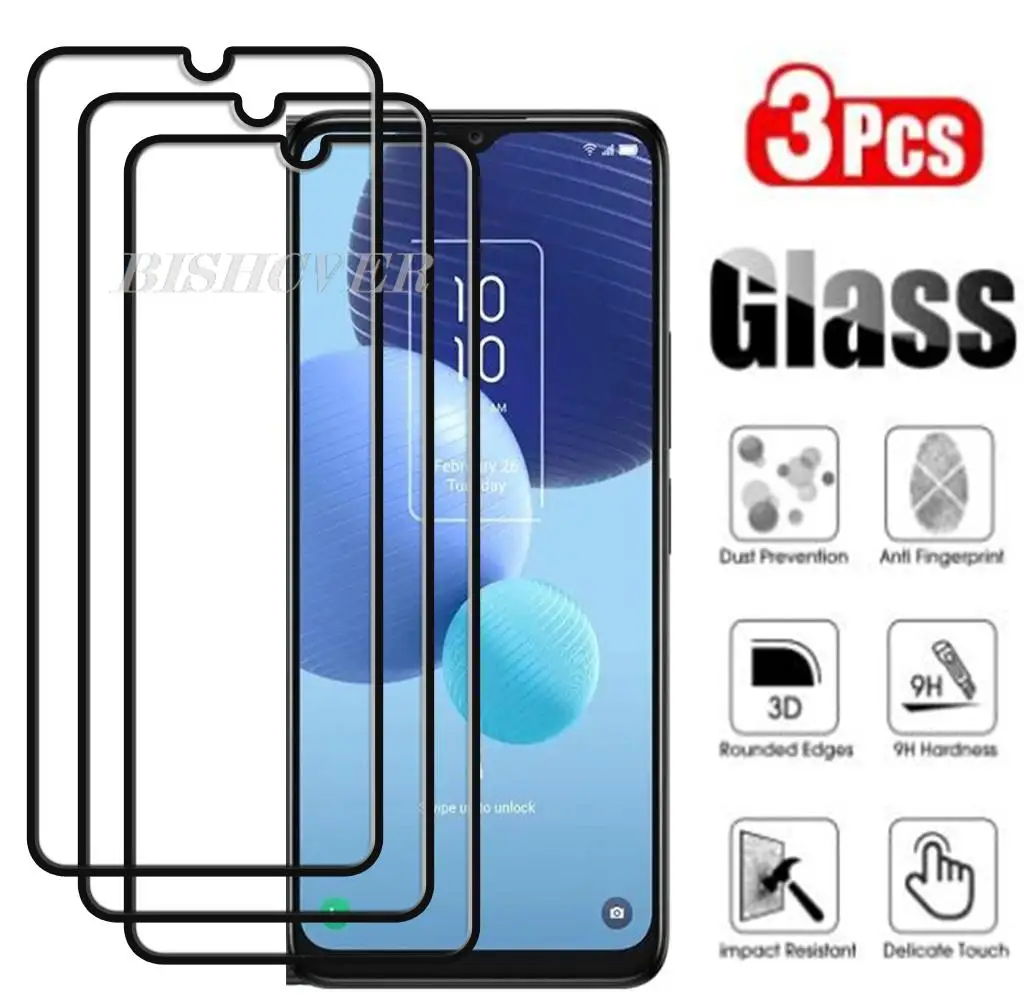

3pcs Tempered Glass For TCL 40 SE TCL 40SE TCL40SE 6156A 6156A1 6.75" 2023 Screen Protector Phone Cover Film