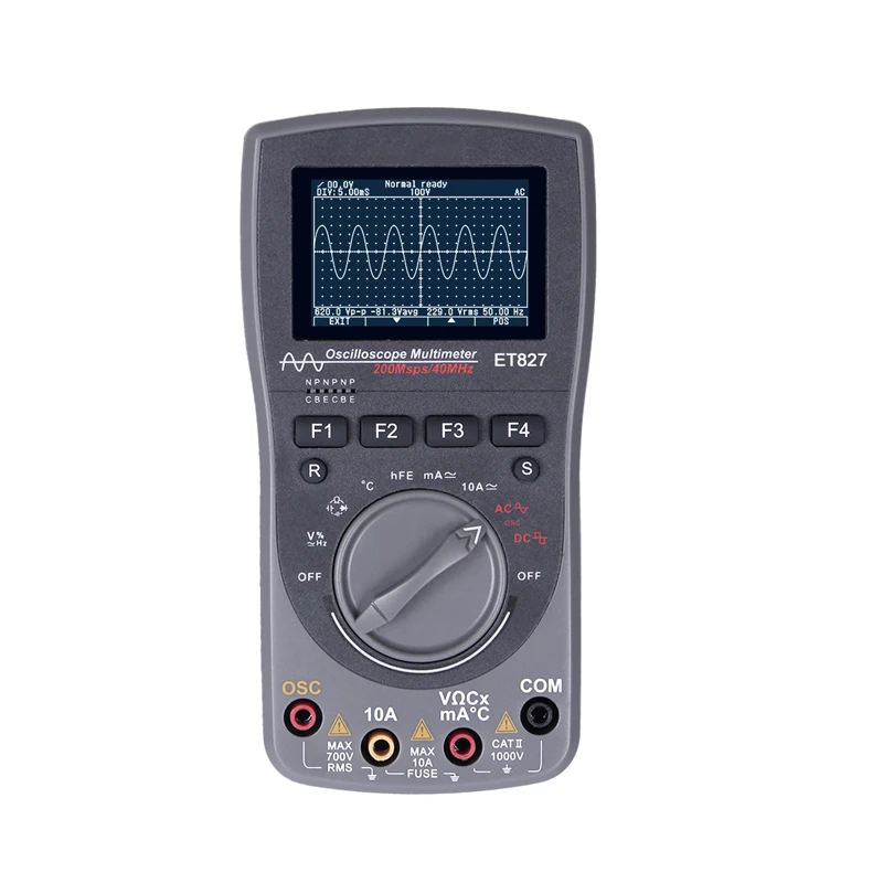 

Hot selling ET827 40MHZ 200MS Digital Oscilloscope Multimeter