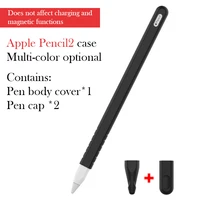 silicone compatible for apple pencil 2 case compatible tablet touch pen stylus for ipad soft protective sleeve cover anti los