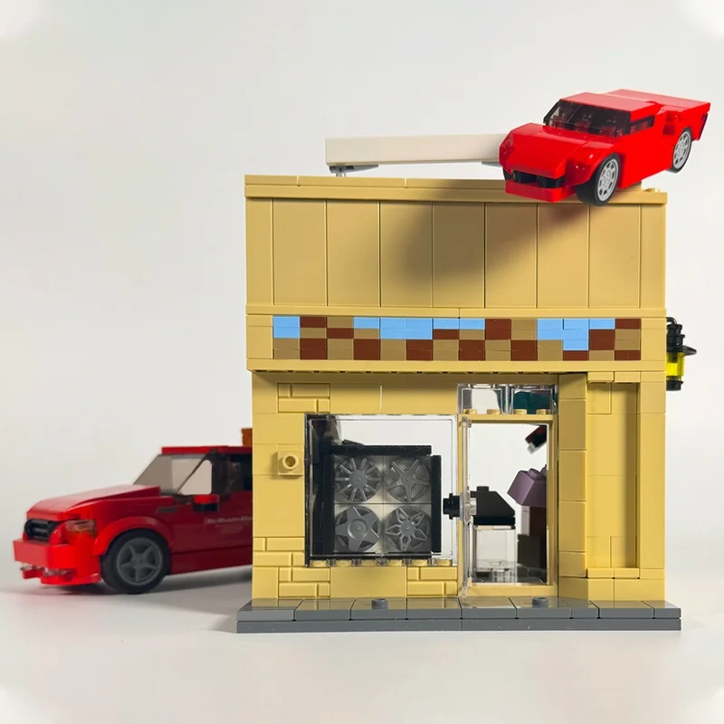 Фото 822 шт. MOC The Racer S Edge City Champions, модель здания, рождественские подарки, блоки, строительная игрушка, идея для сборки, образовательный кирпич №4