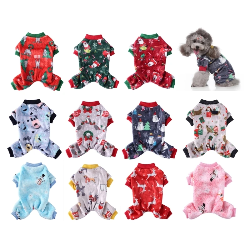 

Christmas Sweatshirt for Small Dog Windproof for Winter Outdoor Drop Shipping