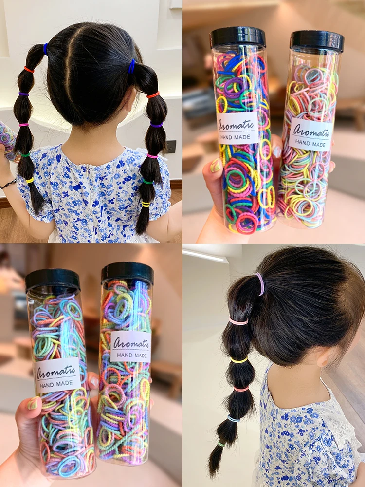 Детская резинка не повреждает волосы эластичная для девочек маленькое кольцо