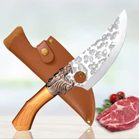 forged boning knife high carbon kitchen knife meat cleaver hunting knife stainless steel slicing chef knives cooking knife